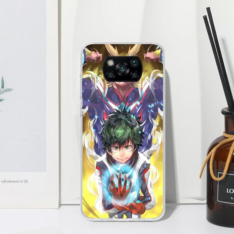 My Hero Izuku Deku Phone Case For Xiaomi Poco X7 X6 X5 M7 M8 Pro F7 Ultra Redmi 15C 15 13C 13 12C 12 10 10C 10A Art Fundas Poco