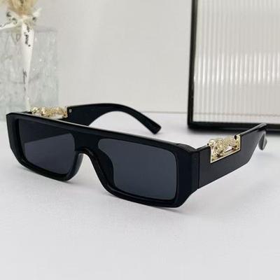Ochelari de Soare Pătrați cu Ramă Mică Noi pentru Bărbați Ochelari de Soare Decorativi cu Imprimeu Leopard pentru Femei Ochelari pentru Exterior Anti UV și Anti-Orbire Uv400