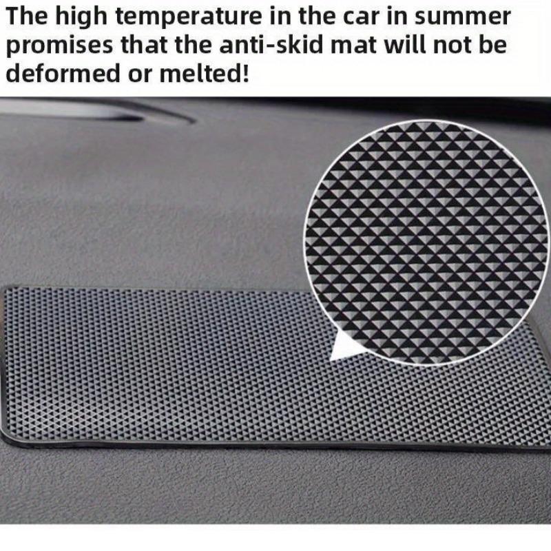 Car Dashboard Non-Slip Mat Heat-Resistant PVC Sticky Pad for Phone Easy Clean Car Interior Organizer