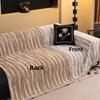 1pcs Simple Stripe Chenille Sofa Cover Waterproof Cat Resistant All Season Couch Protector Slipcover