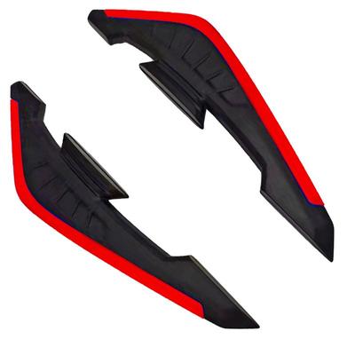 Motorcycle Spoilers Motorbike Fairing Air Deflectors Front Side Spoiler Wing All-Weather Air Deflectors Trim Sticker Decorative