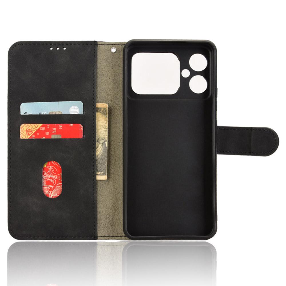 For Cubot A20 Leather Case Skin-Feel Anti-Drop Wallet Flip Phone Cover
