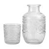 Nattbord Karaffel og Glass Sett Snøfnugg Design Elegant Mugge Glass Karaffel for Te Kaffe Melk Juice Drikke Te Kaffe Melk Juice