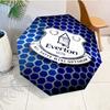 Fc Crest Design Printed Automatic Umbrella, 8-Frame for Travel, camping, Casual Umbrella, Essential Gift for  for family and friends