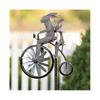 (Frog) Vintage Bicycle Metal Wind Spinner - Garden Yard Lawn Decoration
