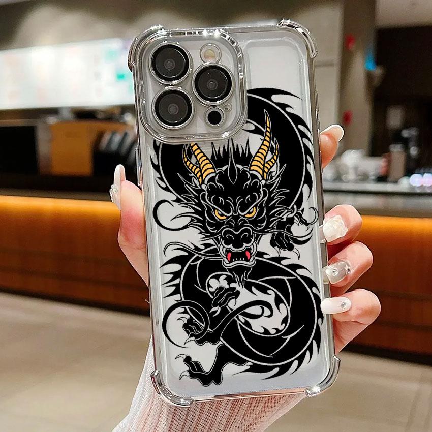 Fashion Dragon Tattoo Pattern Case For Samsung Galaxy A56 A57 A55 A54 A52 A53 A37 A36 A17 A34 A35 A26 A25 A16 A06 A07 Phone Cove