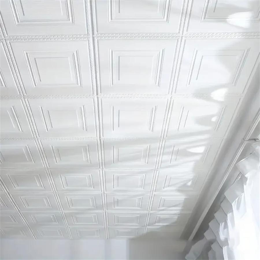 20pcs 3D Room Decor Warm Decoration Self-adhesive Wall Stickers Ceiling TV Background Foam Waterproof Wallpaper Peel and Stick