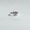 Melliv Silver Heart Unbalanced Ring_mvr12
