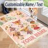 Custom Text Animal Crossing Pattern Floor Rug Soft Indoor Carpet Mat Living Room Bedroom