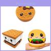 Modelo de Biscoito Waffle Squishy com Espuma de PU para Alívio do Estresse e Presentear