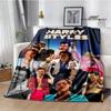 Singer H-Harry-S-Styles Print Blanket Picnic Blankets Flange Warm Blanket Soft and Comfortable Blanket Bed Linings Birthday Gift