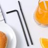 100Pcs Black Drinking Straws Disposable  Cola Cocktail Bar Party Wedding Kitchen Beverage Flexible Straw Kitchen Accessories