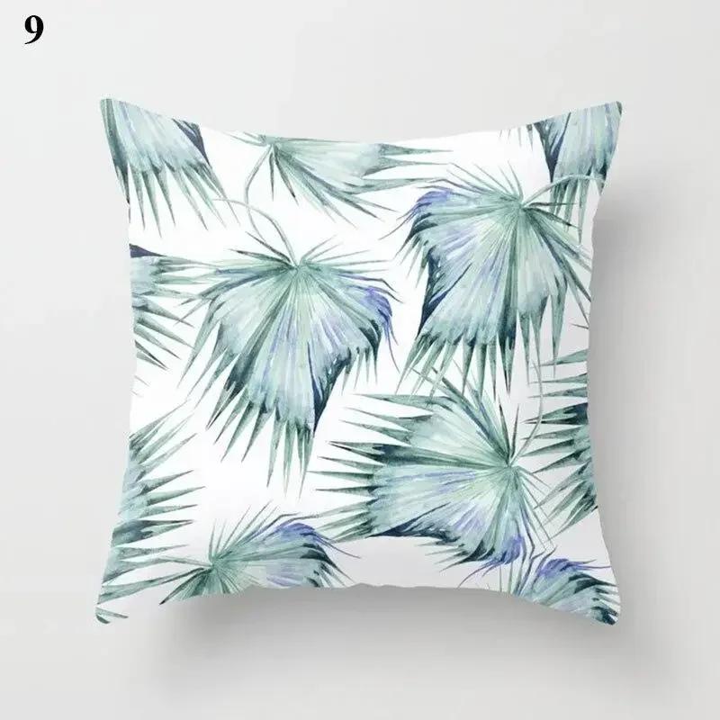 Light Blue Green Mint Cushion Cases Geometric Pattern Smooth Pillowcase American Style Comfortable Soft Home Decorations 45*45Cm