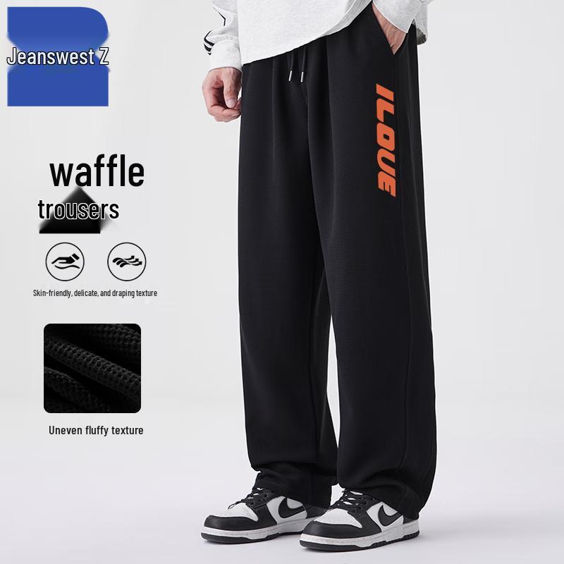 

Мужские вафельные трикотажные спортивные штаны прямого кроя Jeanswest Z L
