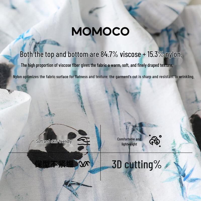 MOMOCO Boys' New Chinese Style Summer Two-Piece Set