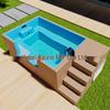 Small Family Outdoor FRP/GRP Swimming Pool – Versatile Fiberglass Design for In-Ground or Above-Ground Use
