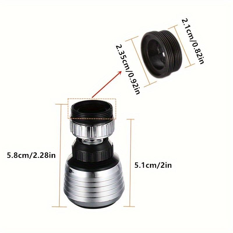 1pc 360° Rotating Water Saving Faucet Aerator – Kitchen Diffuser,Nozzle Filter, Adapter – Anti-Splash & Easy Clean,Universal Fit