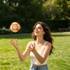 Creative Footbag Toy, Handmade Knitted Juggling Balls for Kids Adults, Colorful World Bean Bags for Outdoor Game