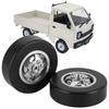 2pcs Aluminum Alloy Drift Tire RC Car Parts Accessories Fit for WPL D12 RC Truck 54mmSilver