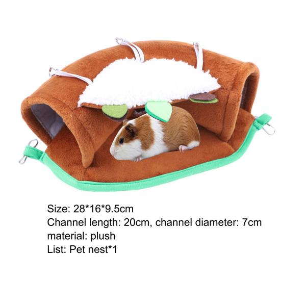 Yousheng Guinea Pigs Hammock Comfortable Breathable Hideout Tunnel Hamster Ferret Rat Nest Hanging Bed for Small Animal