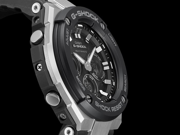 Casio Erkek Paslanmaz Çelik 200M Suya Dayanıklı Analog Darbeye Dayanıklı Kuvars Saat GST-W300-1A