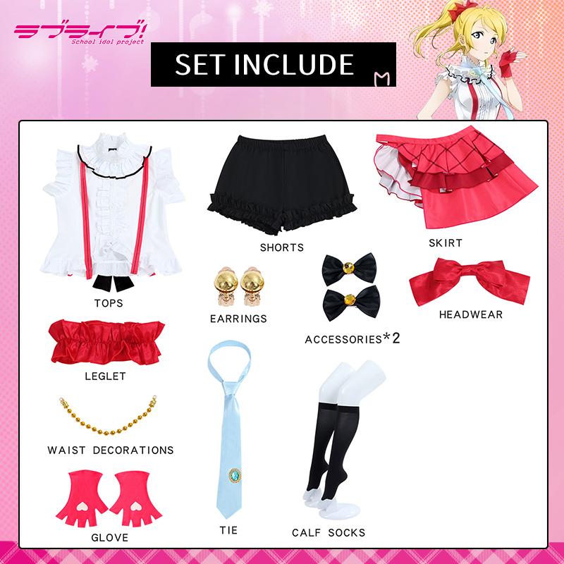 Lovelive Kousaka Honoka Cosplay Minami Kotori Kostuum Sonoda Umi Carnavalsuniform Anime Halloween Feestkostuums Dames Spel XS（old） black