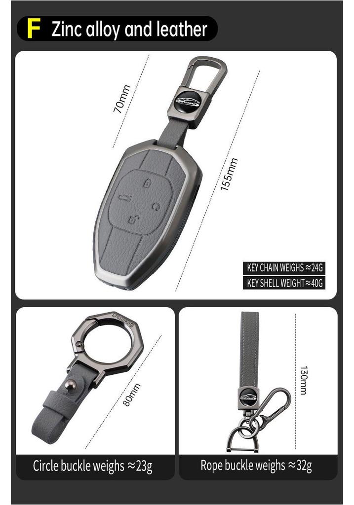 Key Cover for 23/24 GAC Trumpchi M8, Master E9MAX - High-End Buckle Shell for Men and Women.