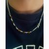 Trendy Tiger Eye Stone Necklace With Stainless Steel Lockbone Chain For Both Genders And Stylish Looks