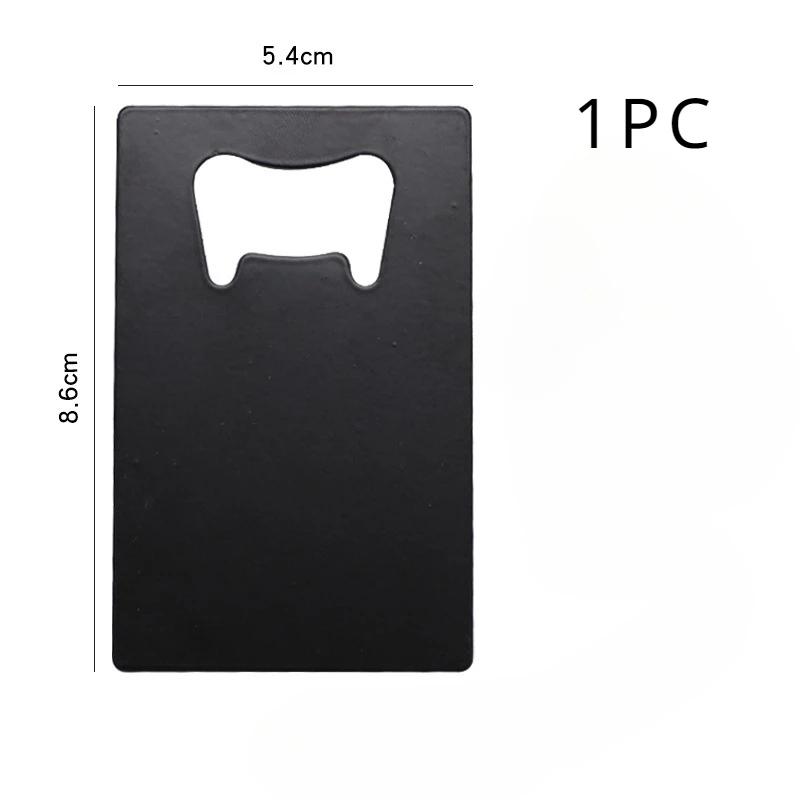 Bottle Opener Stainless Steel Beer Bottle Opener for Wallet and Pocket Can Be Carved for Restaurants/bars DIY Wedding Favor Gift