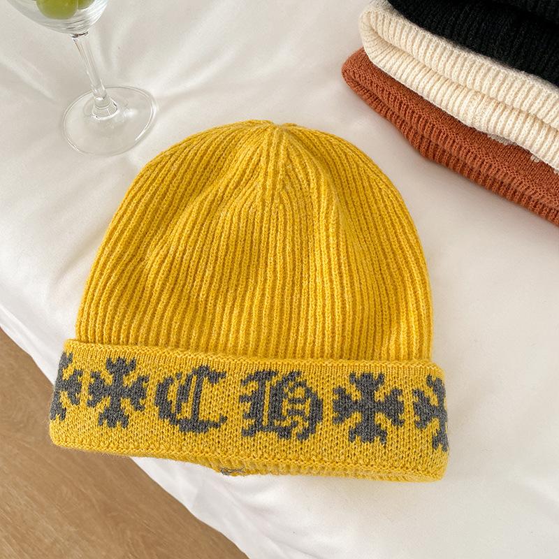 Korean Knitted Hat for Women In Winter Warmth and Thickened Face-protecting Small Ear Protecting Wool Hat Fashionable Trendy and Cold Hat