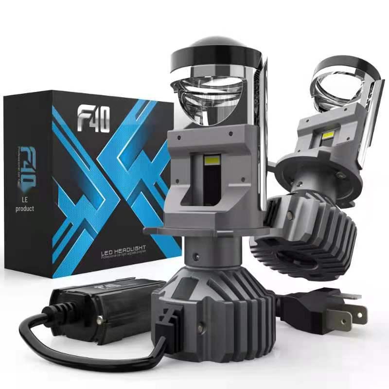 High-Power F40 H4 All-in-One Lens: High/Low Beam for Car & Motorcycle Modifications