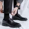 Fashion 2024 New Business Men's Casual Leather Shoes Breathable Soft Sole Anti-slip Wearable Driving Shoes for Men Lace-up Male Sneakers