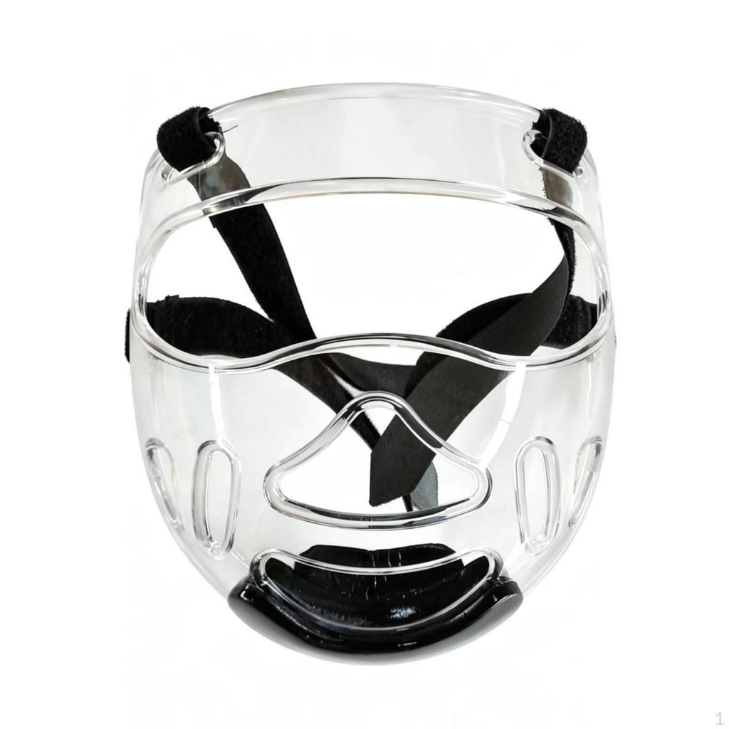 Transparent Visor Guard with Padding Guarding Face for Fighting