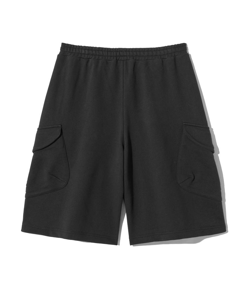 FILLUMINATE Cargo Bermuda Sweat Shorts - Black