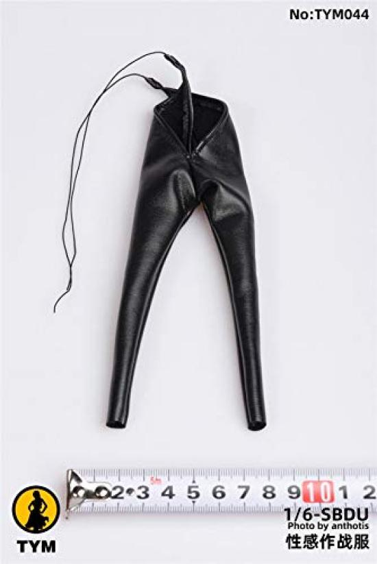 Maßstabsfigur TYM044 Schöne Frau in Schwarz Sexy Taktischer Anzug und Stiefel Nicht [TOYBARJAPAN] 1/6 Lederähnlich (Körper, Kopf, Waffen, Handgelenke,