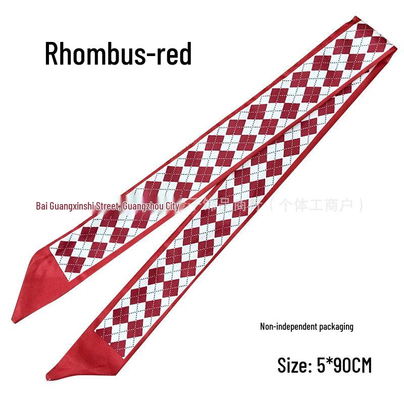 Silk Scarf Accessory: Long Ribbon for Bag, Headband, or Hair Tie