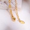 Simple Handmade Chain Bracelets for Women Girls,Gold Color Stainless Steel Lucky Wristband Bracelet,Birthday Gifts for Her