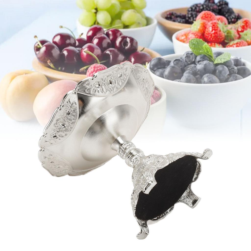 Europn   Fruit Tray Metal Zinc Alloy Snack Nut Food Serving Storage Rack Dining Table Decor S