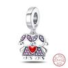 Charms Luminous Firefly Stars Cherry S925 Silver Pendants Beads 3mm DIY Party Christmas Fine Jewelry Making Gifts