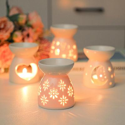 Witte Keramische Wierookbrander Kaars Etherische Olie Aromatherapie Diffuser Holle Verwarmingskachel Midden-Oosten Woondecoratie Ornament