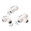 10Pcs 1/4” Slip Lock Quick Access Garden Water Connector Tee Elbow Straight PE Pipe Connector Water Filter Reverse Osmosis Parts