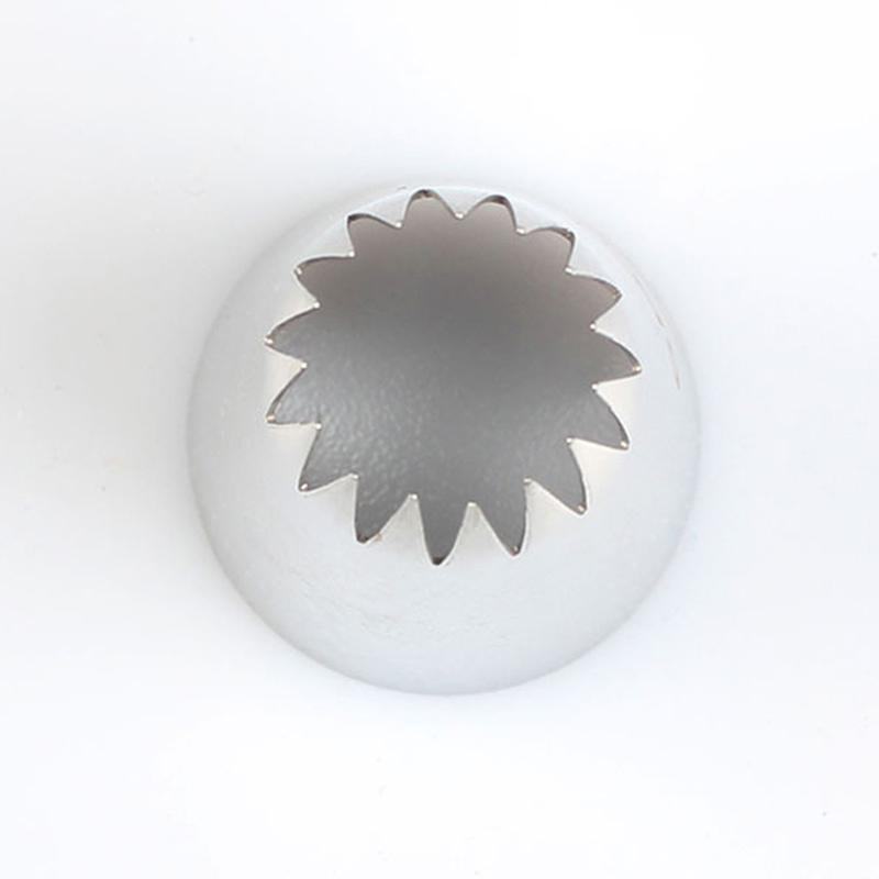 6B Edelstahl-Zuckerguss-Düsen-Dekorspitze für Kuchen, Backen, Gebäck, Dekor