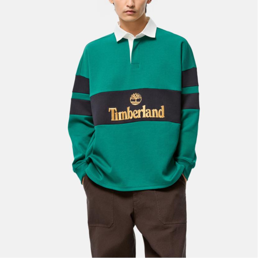 Timberland Polo Shirts Unisex Green Polo Collar Moderate TB0A5UTF3421