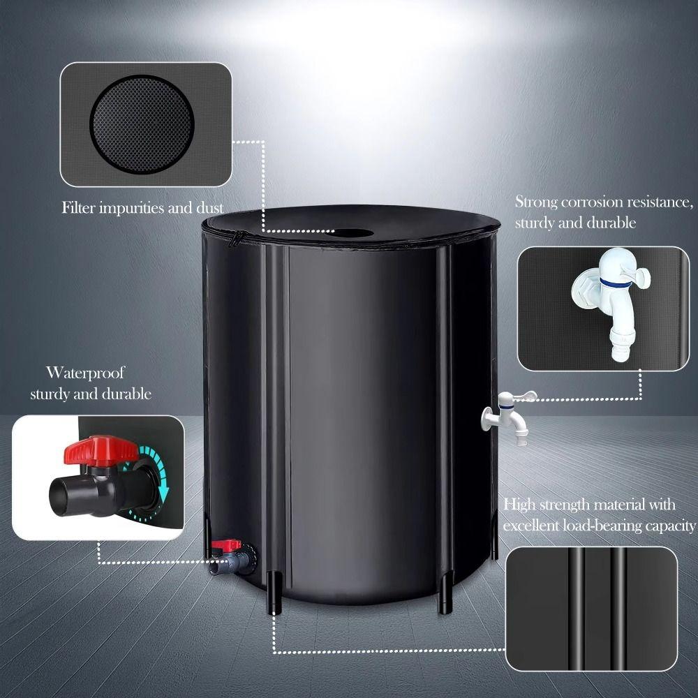 Waterproof Garden Water Storage Tank 50-500L Garden Water Catcher Garden Tools