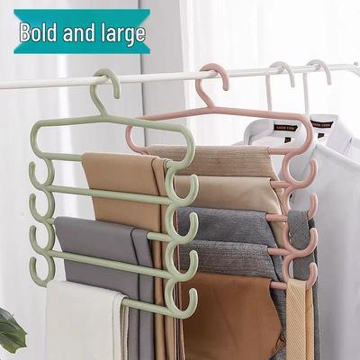 Mehrschichtiger Hosen- & Kleiderbügelständer mit Clips | Platzsparender Garderobenorganizer