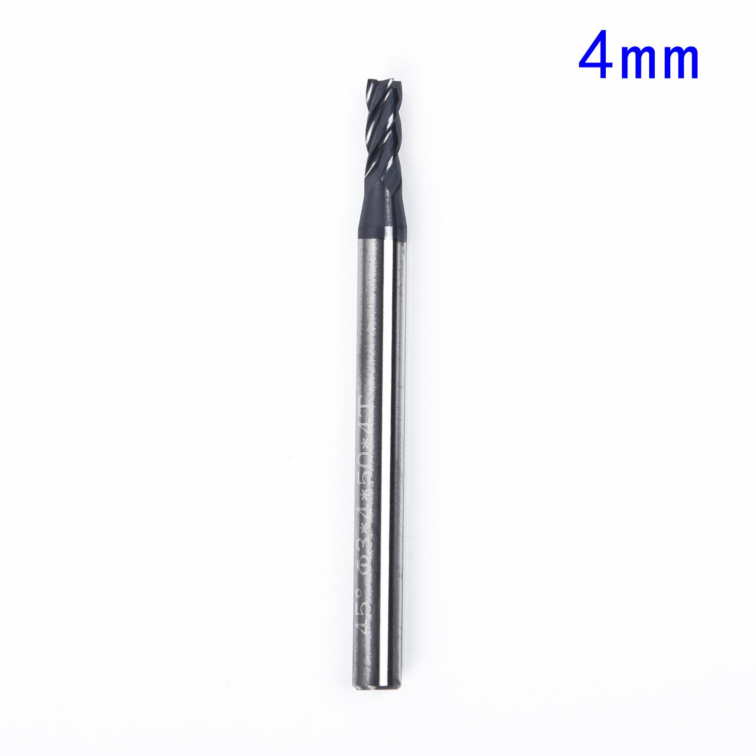 

Концевая фреза из карбида с 4 канавками, фреза из вольфрамовой стали, сверло 1-16 мм с покрытием TiAlN, Acc 4mm