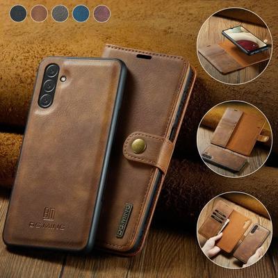 Odpinane magnetyczne etui na telefon dla Samsunga Galaxy S23 FE S25 S24 S22 Ultra Plus A16 A36 A15 A35 A55 A54 A34 Portfel Pokrowiec na karty