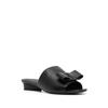 Salvatore Ferragamo Ferragamo Double Bow Mule Sandals Black