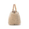 Lesportsac First Warm Beige Fur Extra Small Bamboo Tote Bag [1063.Hb89]