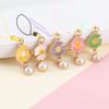 Case Decor Keychain Strap Hanging Ornaments Mobile Phone Straps Lanyards Daisy Flower Key Hang Rope